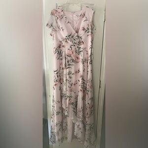 Calvin Klein Floral Pink Maxi Dress